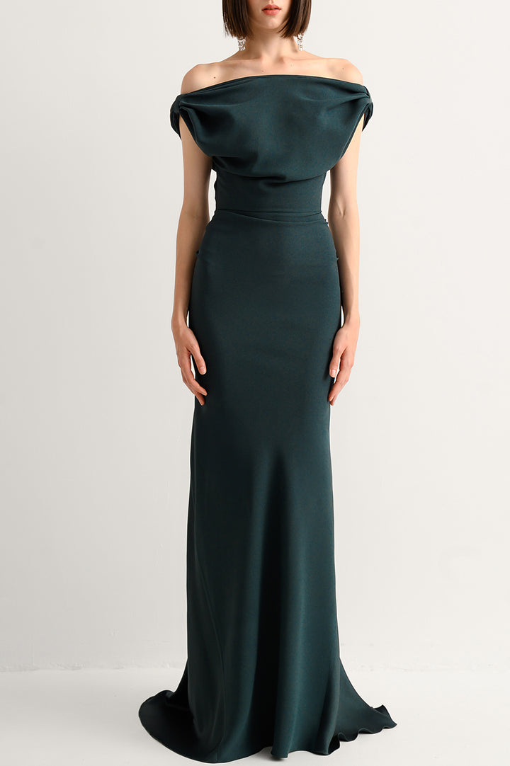 Sylvie Dress In Deep-Green