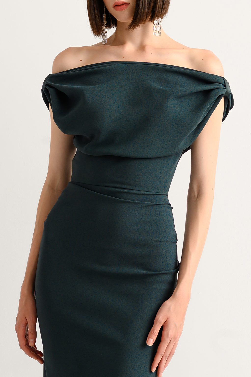 Sylvie Dress In Deep-Green