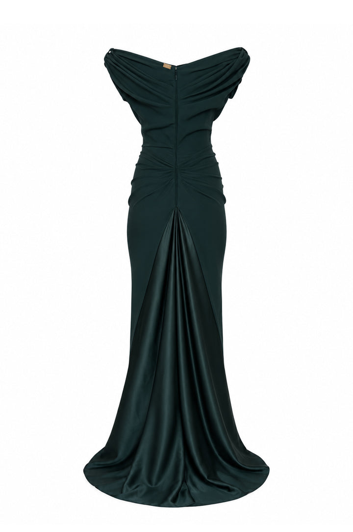 Sylvie Dress In Deep-Green