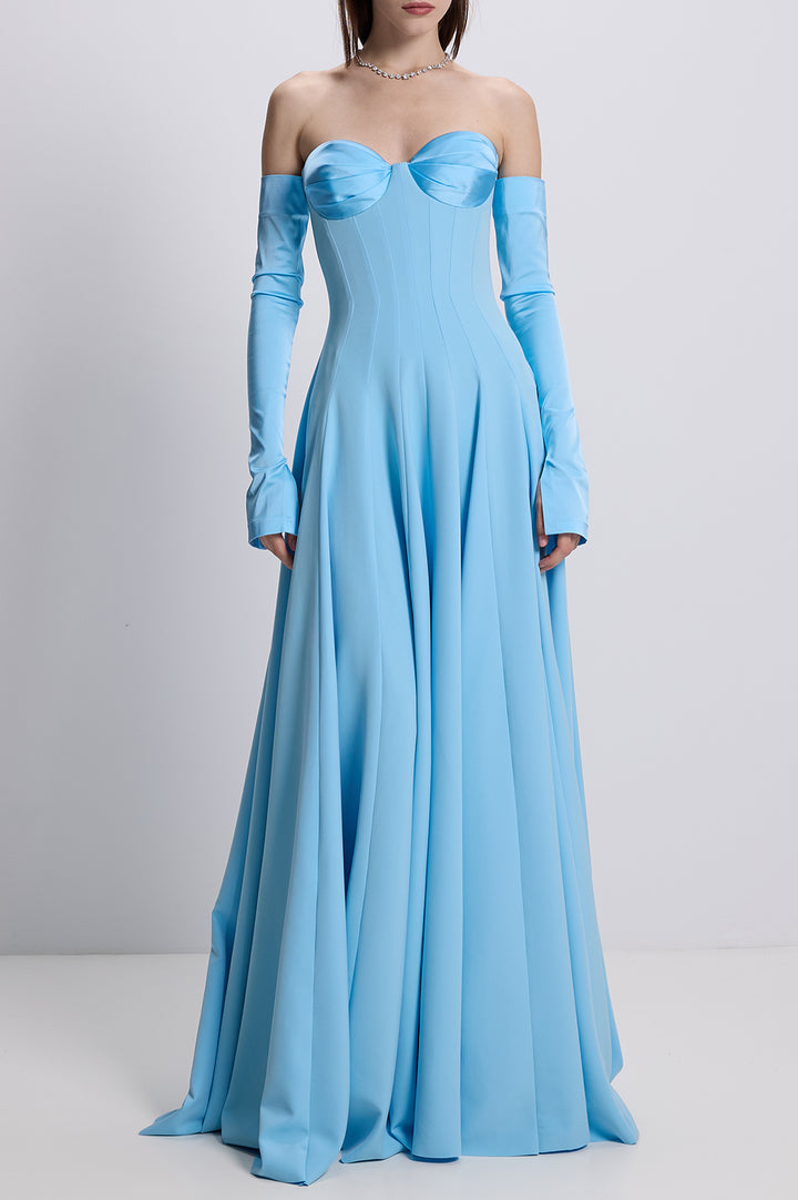 Anastasia Dress In Arctic-Blue