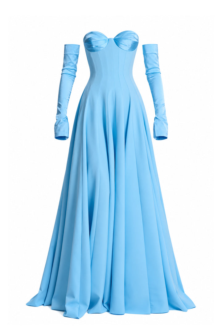 Anastasia Dress In Arctic-Blue