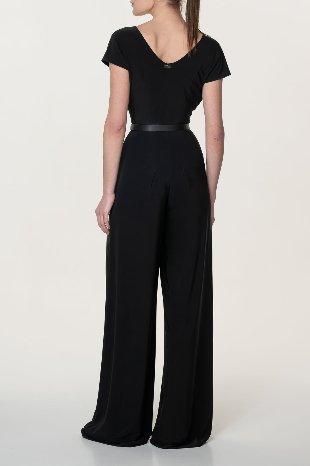 Joan Jersey Jumpsuit In Black