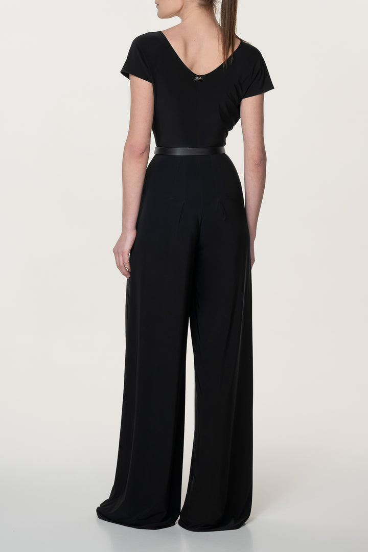 Joan Jersey Jumpsuit In Black