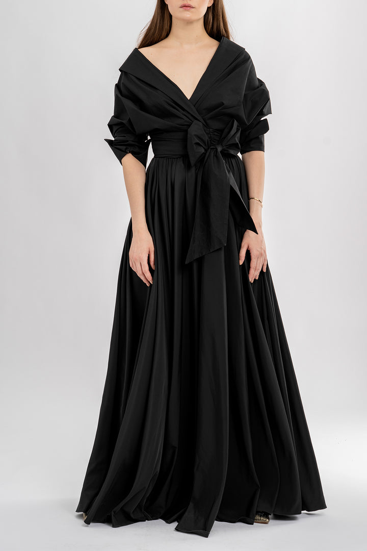 Angelina Cotton Shirt In Black