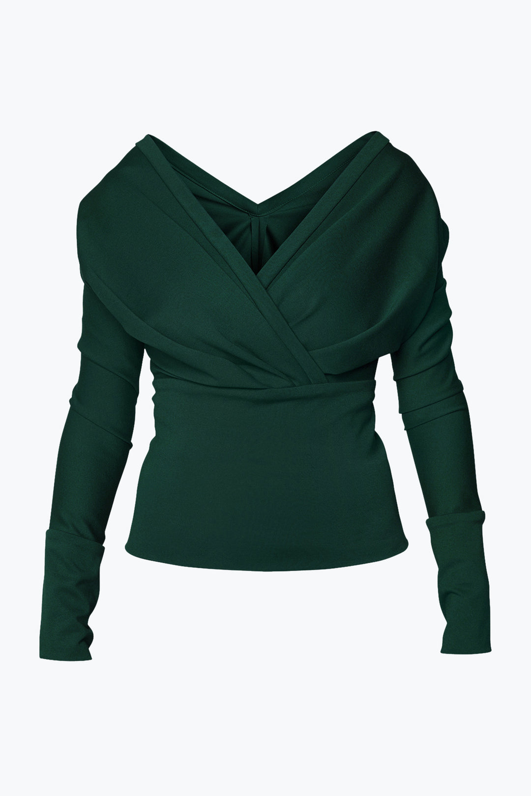 Sofia Stretchy Top In Emerald