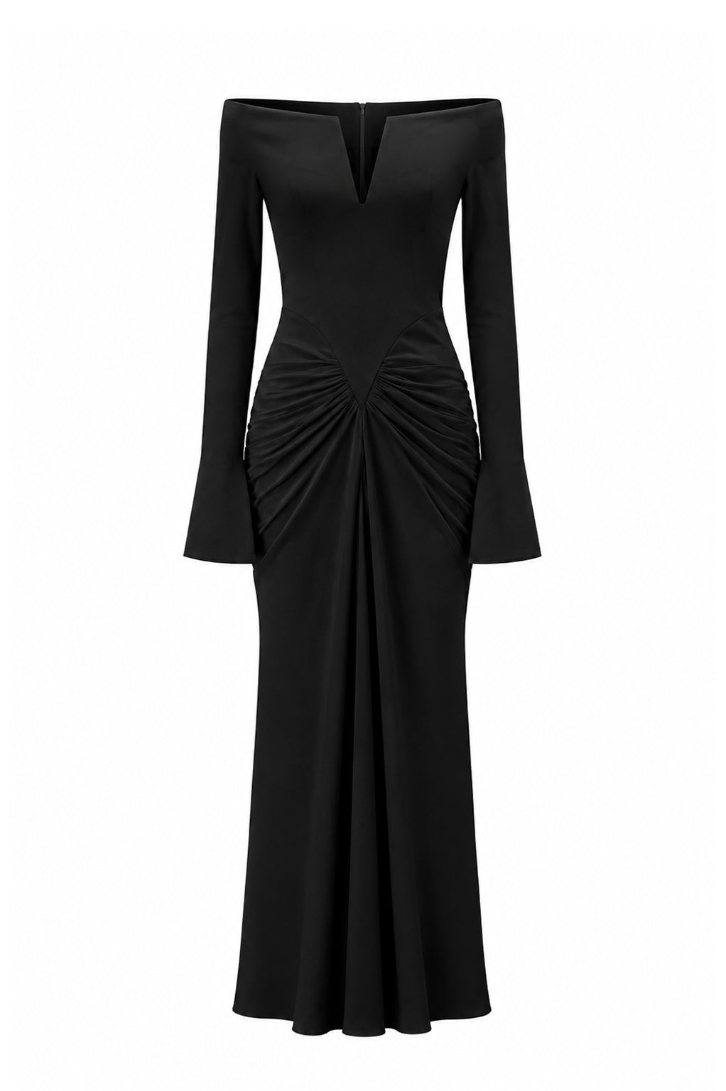 Anita Ankle Length Dress In Black – Rhea Costa