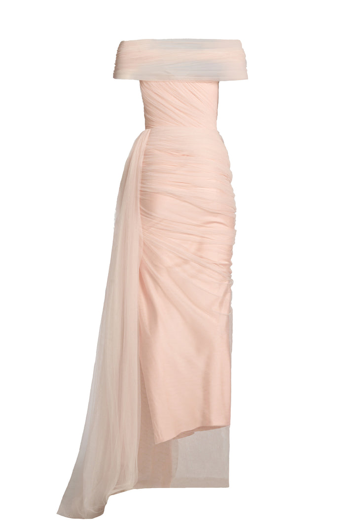 Gaia Tulle Dress In Soft-Pink