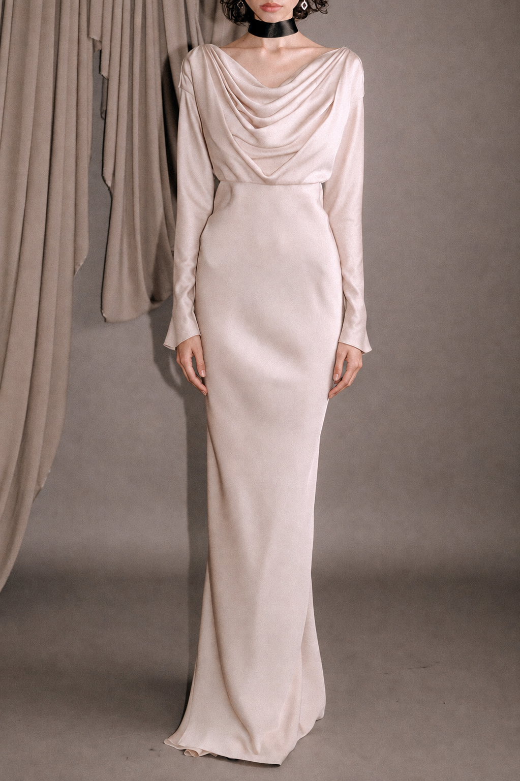 Kalsa Long Dress In Pearl