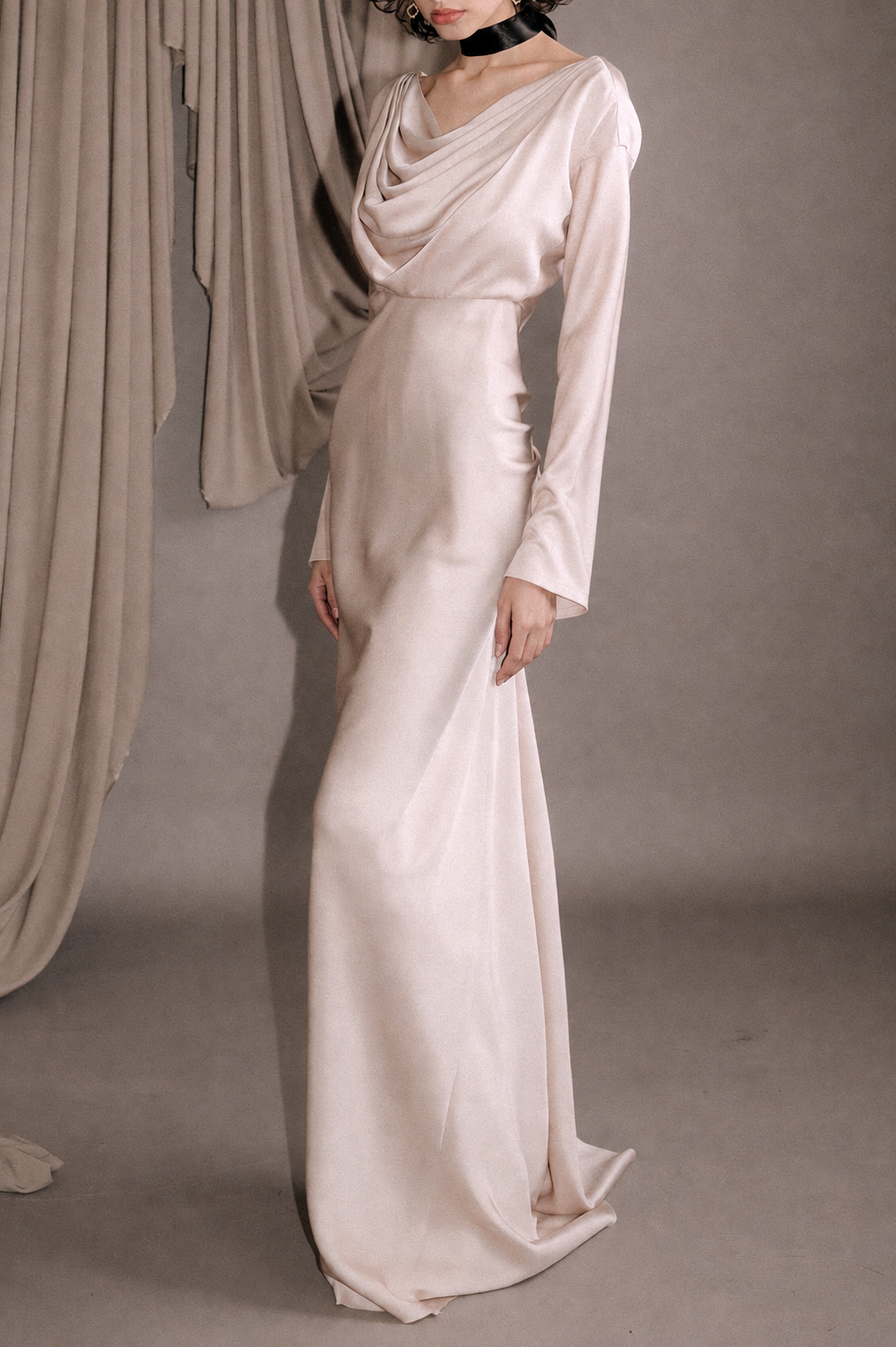 Kalsa Long Dress In Pearl