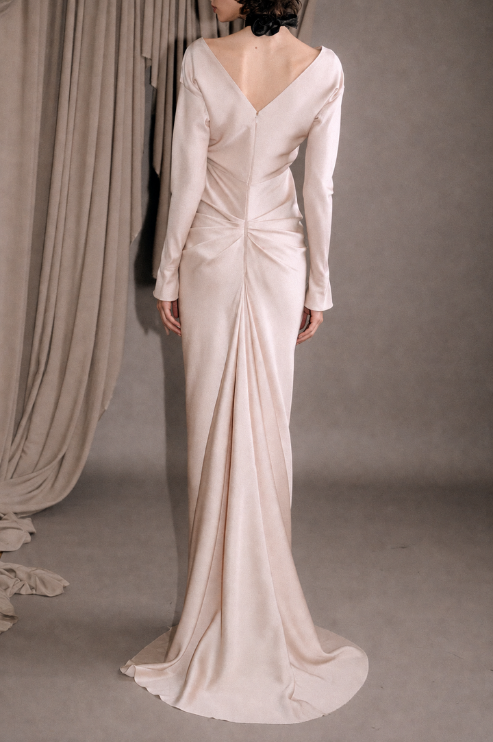 Kalsa Long Dress In Pearl
