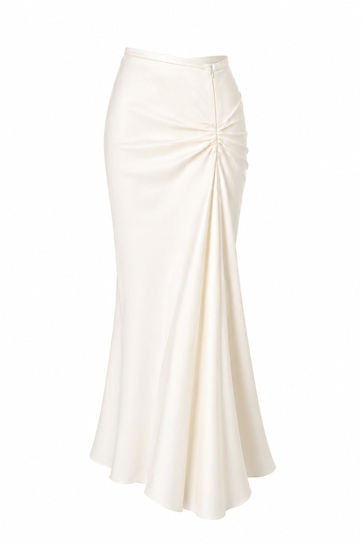 Sylvie Midi Skirt In Off-White