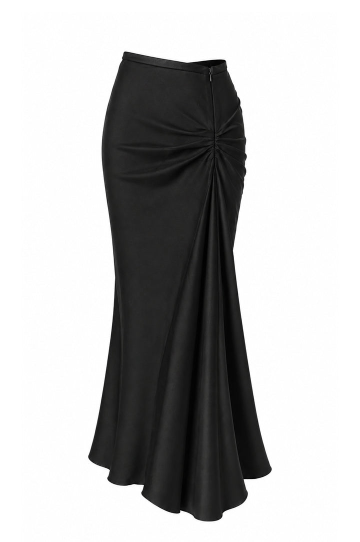 Sylvie Midi Skirt In Black
