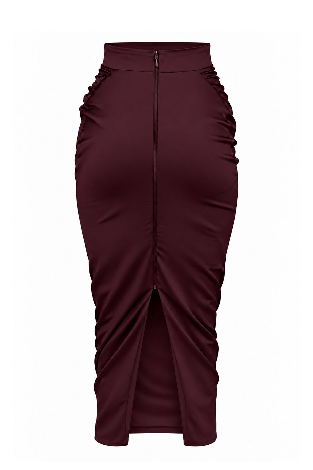 Joud Midi Skirt In Bordeaux