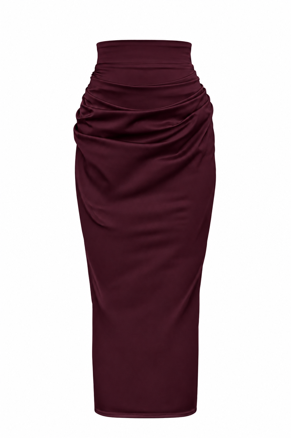 Joud Midi Skirt In Bordeaux