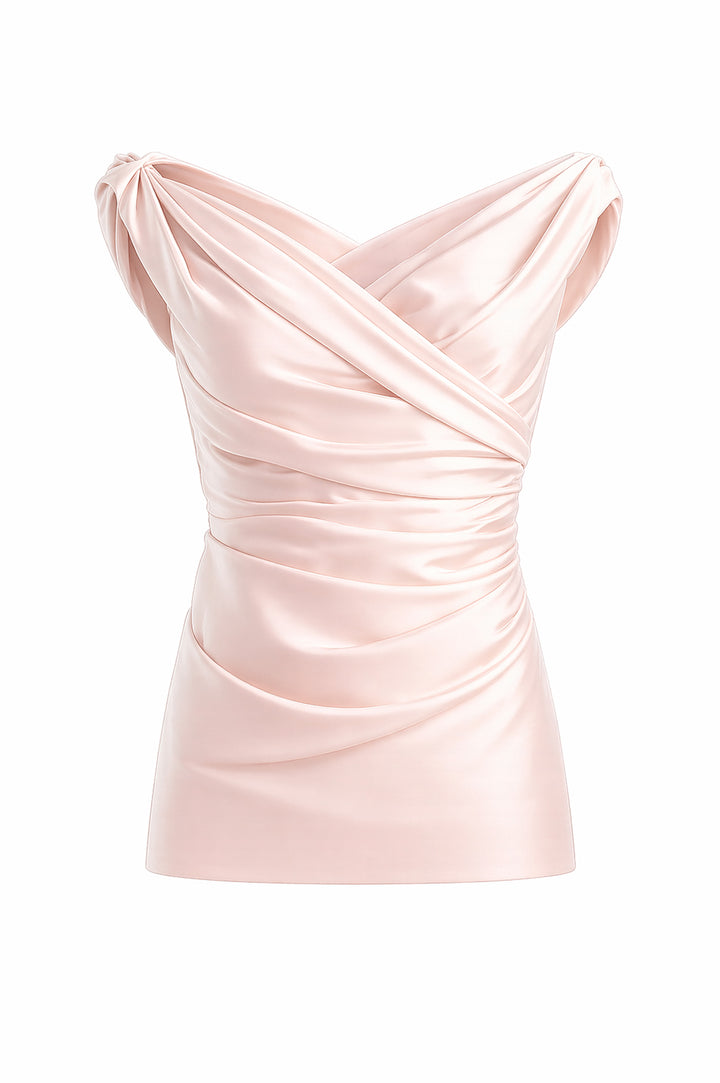 Camile Top In Soft-Pink