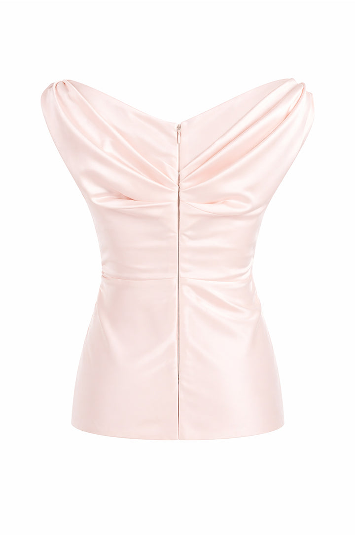 Camile Top In Soft-Pink