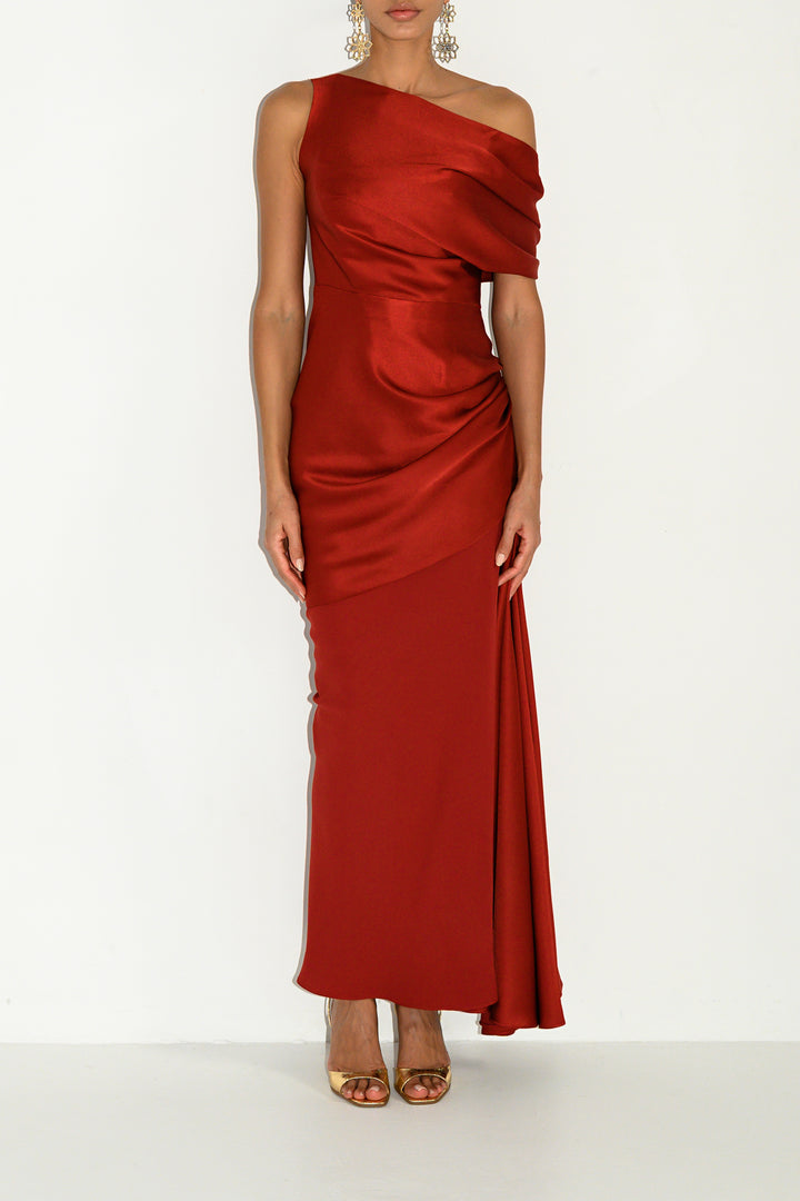 Hayfa Top In Mahogany