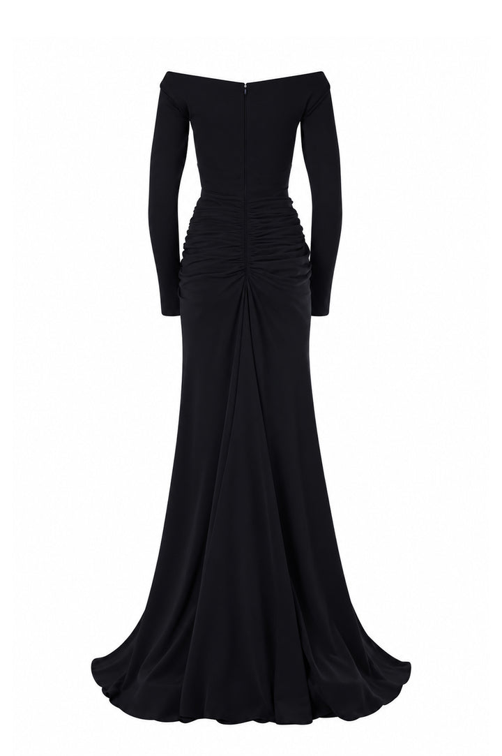 Anita Long Dress In Black