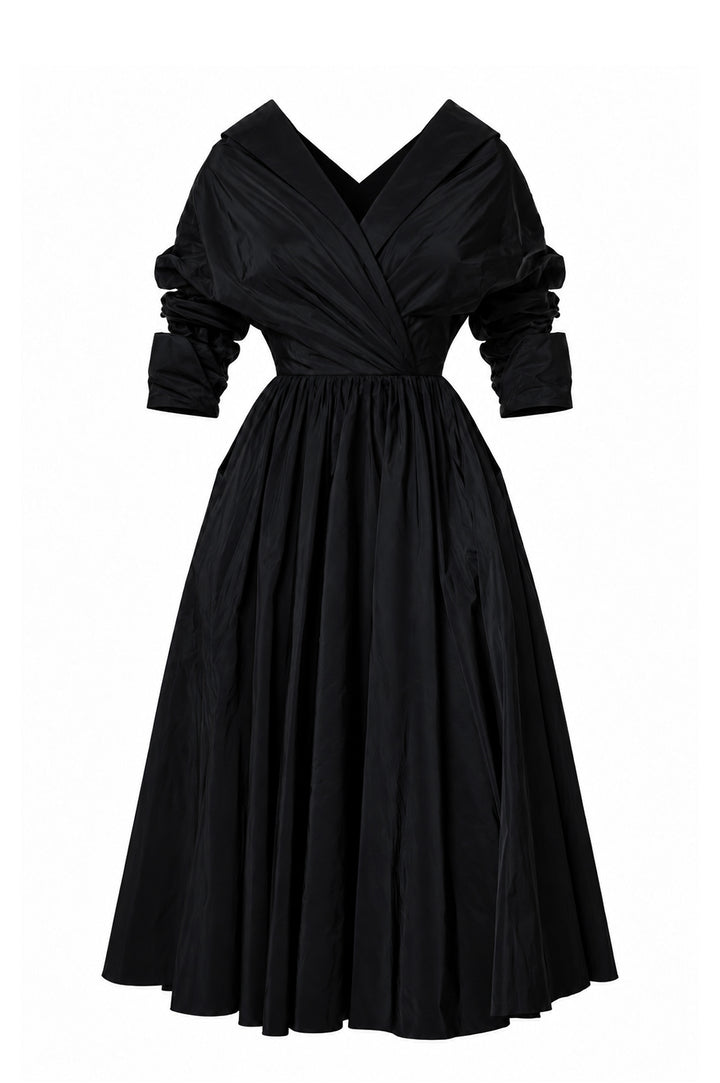 Carrie Midi Dress Black