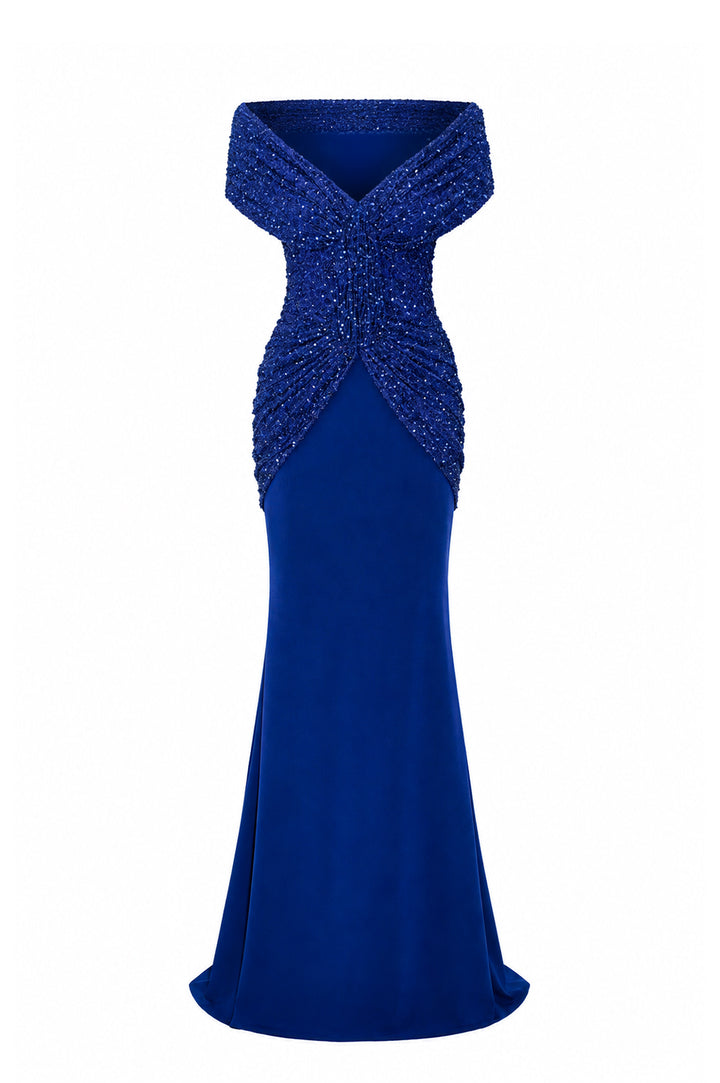 Dalila Dress In Royal-Blue