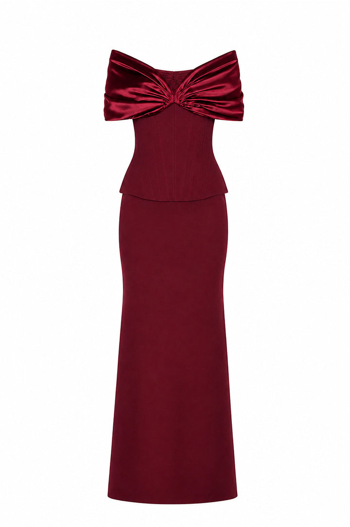 Dalila Dress In Dark-Currant