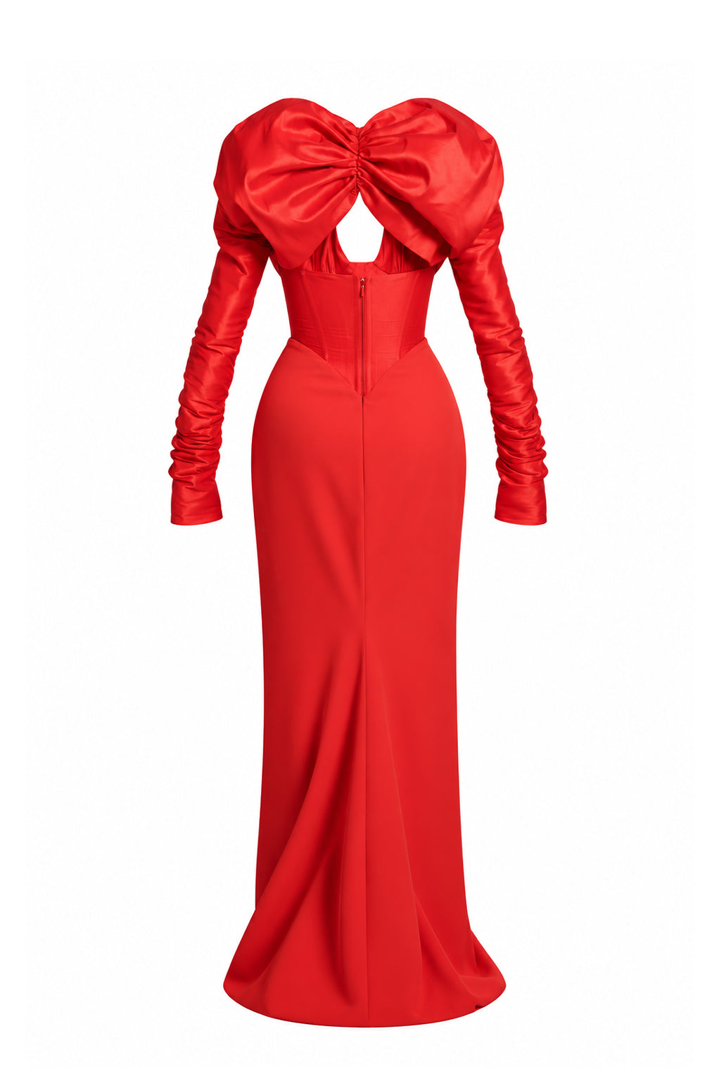 Ranya Long Dress In Hot-Red