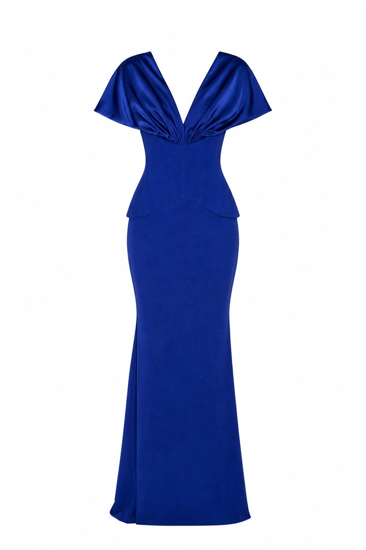 Layla Dress In Sapphire-Blue