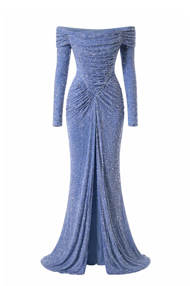 Lorene Dress In Sky-Blue