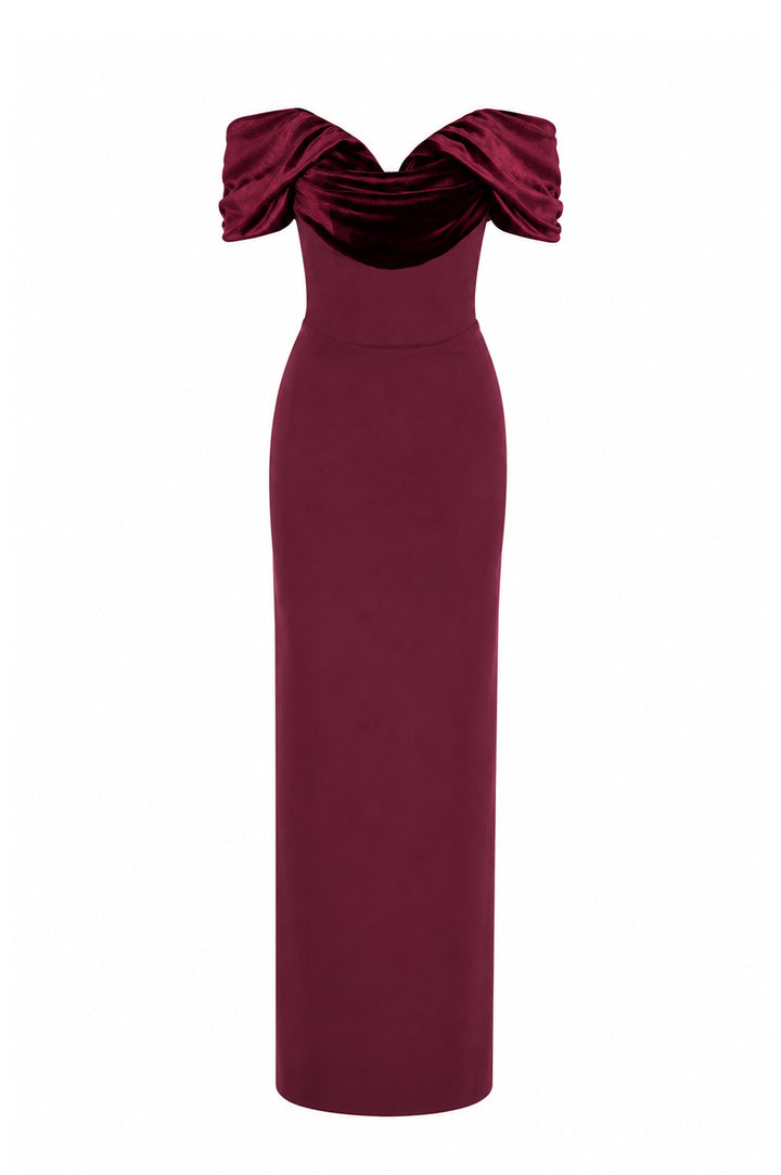North Dress In Dark Currant
