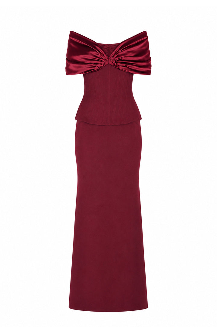 Dalila Dress In Dark-Currant