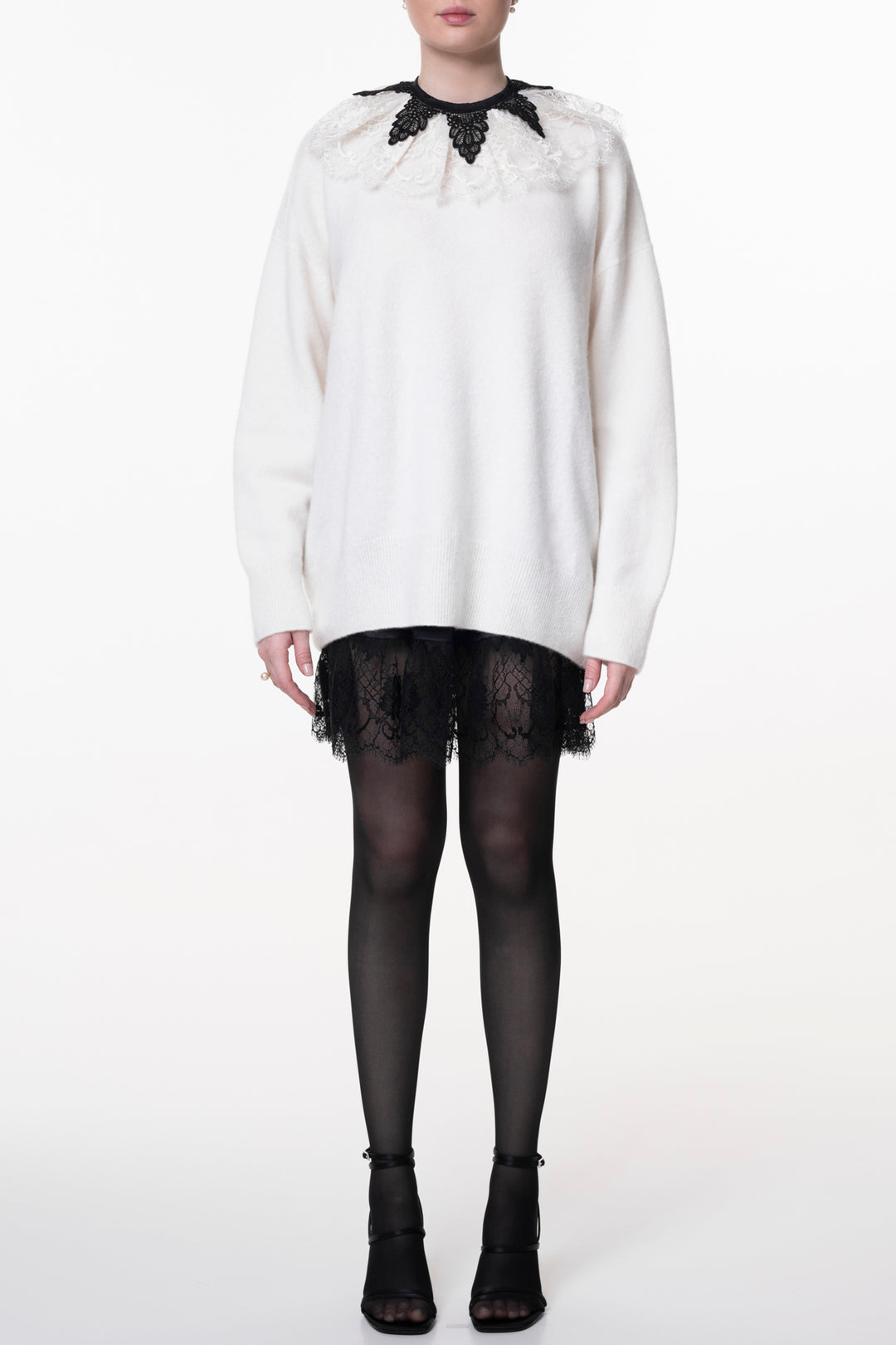 Margaret Ruffled Cotton Lace Collar