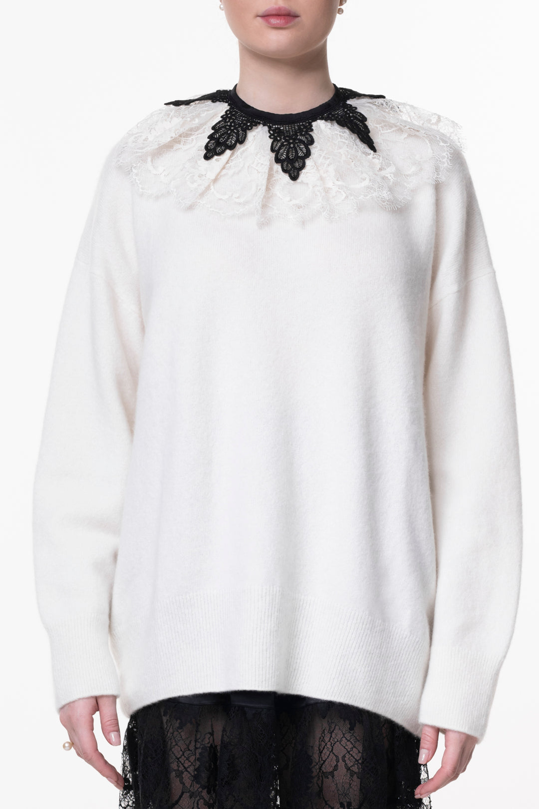 Margaret Ruffled Cotton Lace Collar
