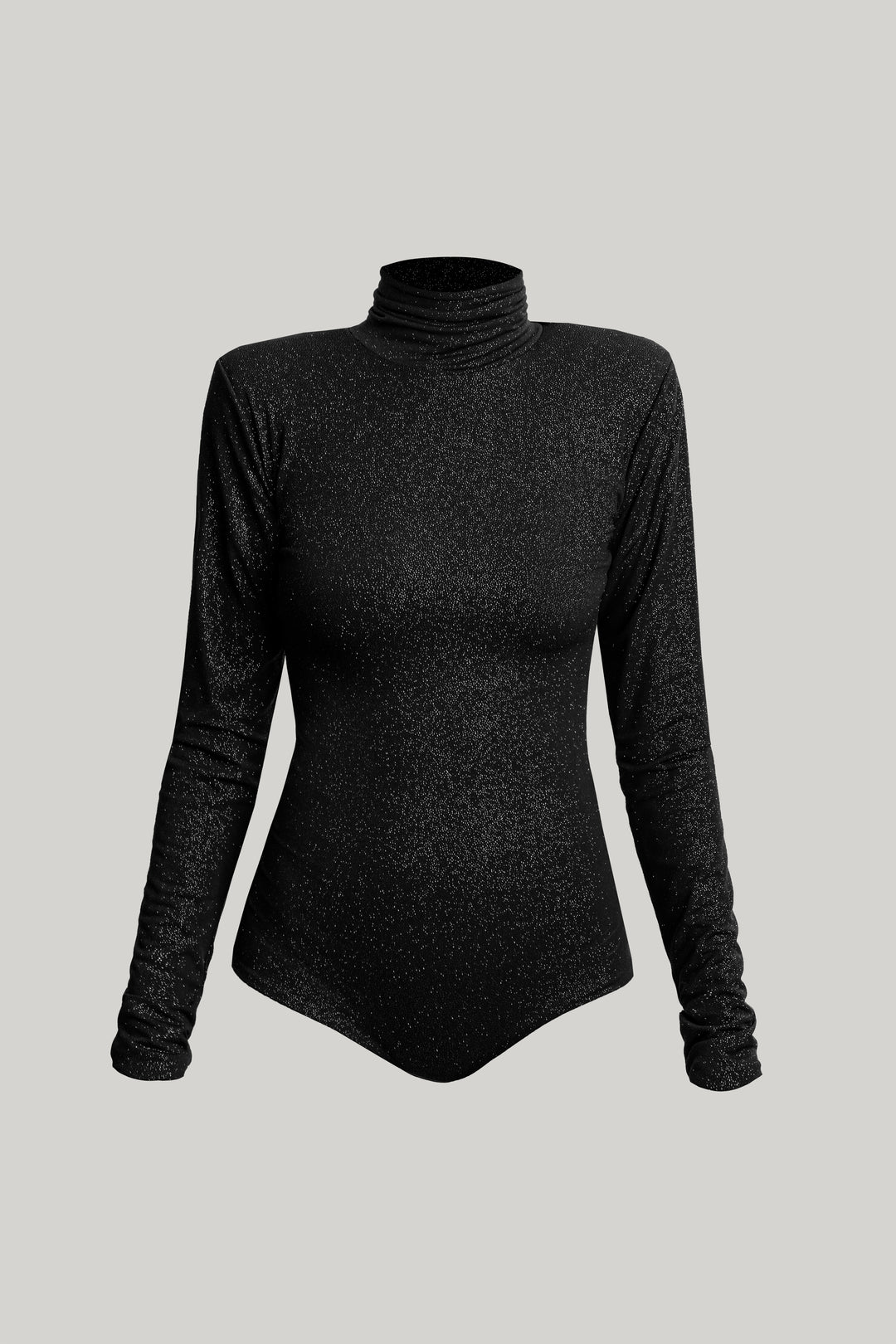 Unique Stretchy Jersey Bodysuit In Black