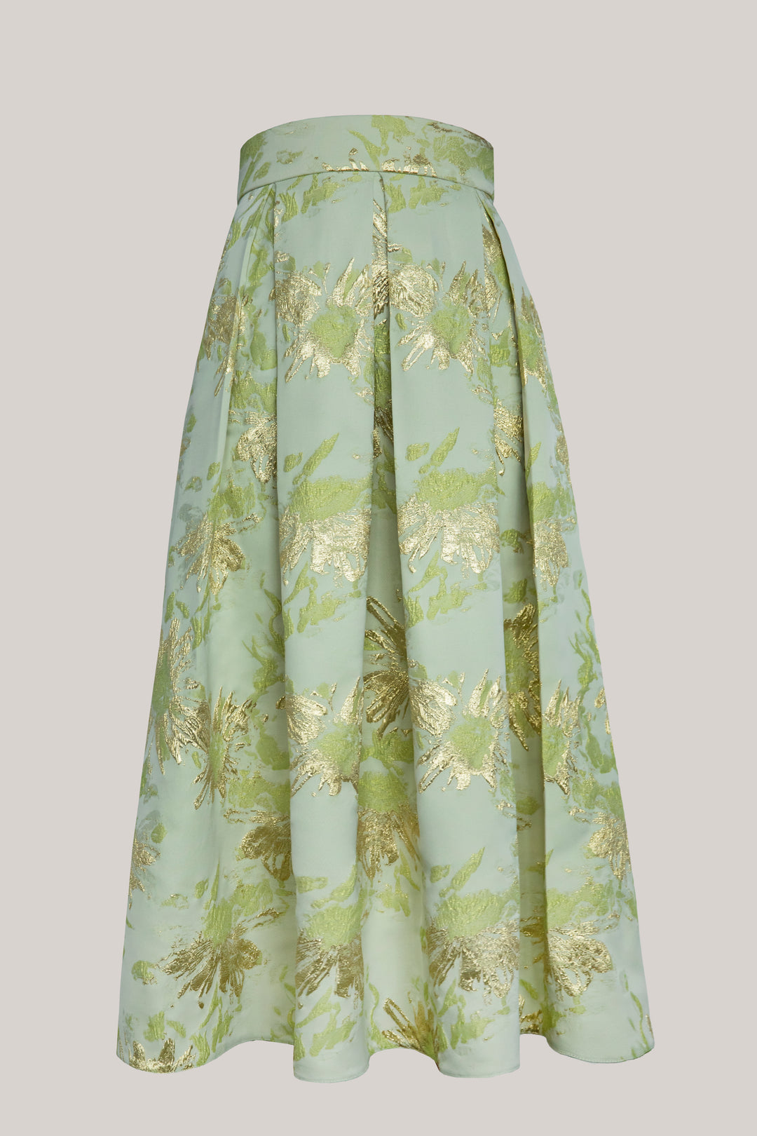 Jasmine Brocade Skirt In Pistachio