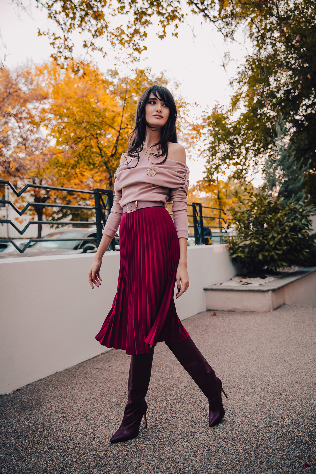 Ellen Blouse In Nude-Rose