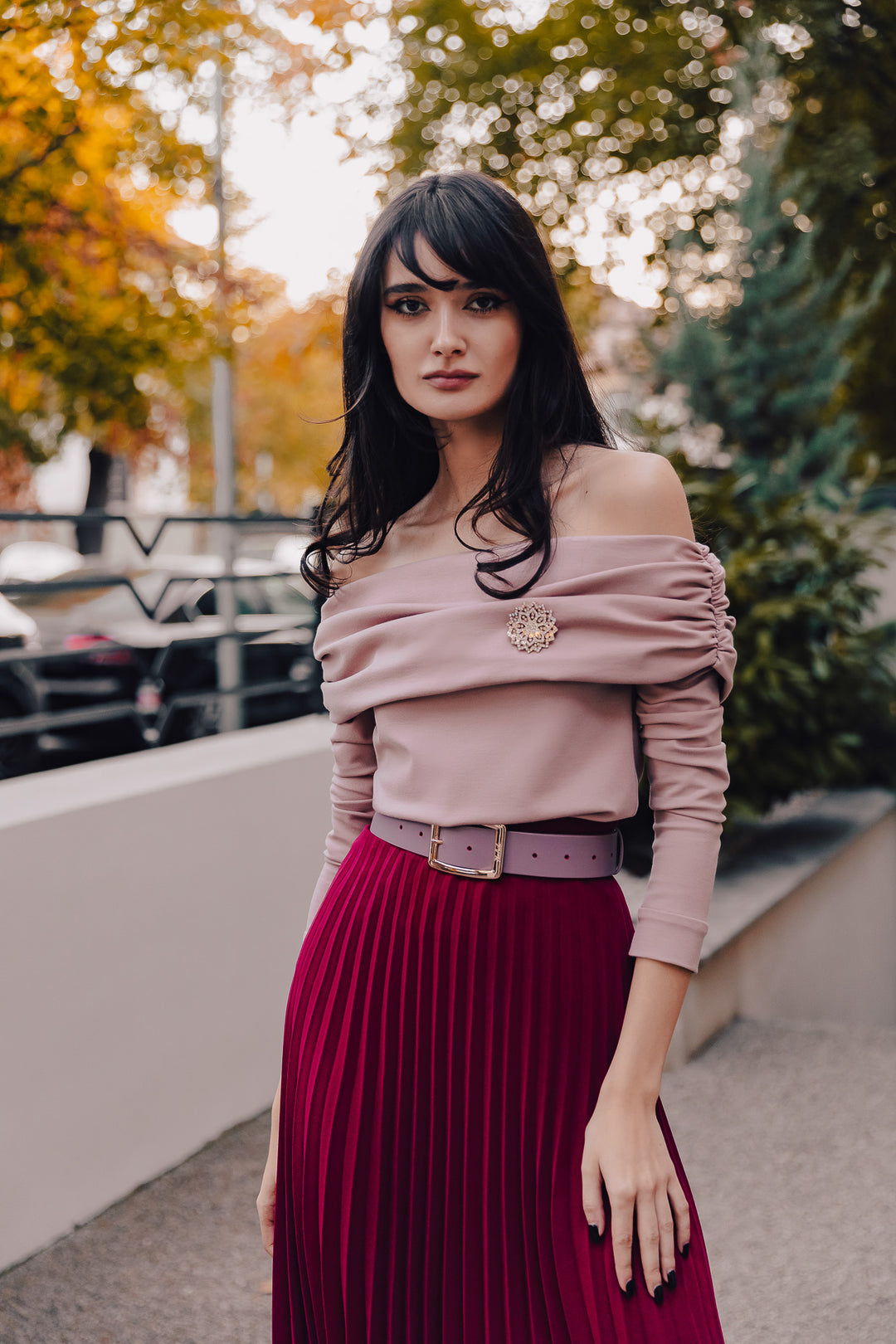 Ellen Blouse In Nude-Rose