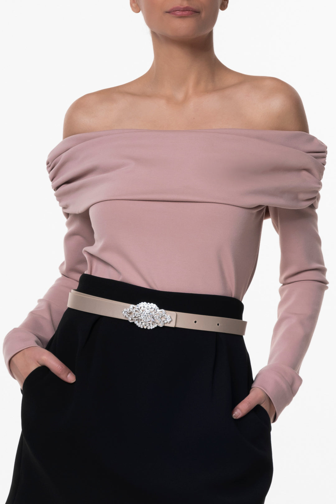 Ellen Blouse In Nude-Rose